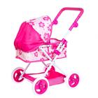 Коляска для кукол, с корзиной, зимняя, металлический каркас, МИКС - Фото 8