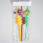 Трубочка из пластика «Динозавр», набор 4 шт., МИКС - Фото 2