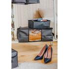 Кофр для хранения вещей «Клод», 45×30×20 см, цвет графитовый - фото 25976873