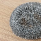 Губка для посуды металлическая Raccoon, плетёная, оцинкованная, 30 г - Фото 2