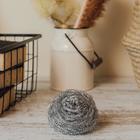 Губка для посуды металлическая Raccoon, спираль оцинкованная, 30 г - Фото 3