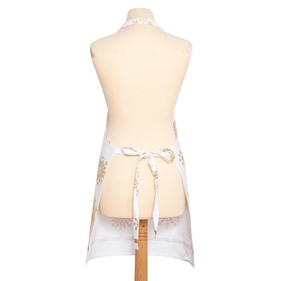 Фартук новогодний "Этель" Золотые снежинки 60х65 см, 100%хл, 190г/м2