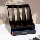 Органайзер для бумаги, 4 секции, с выдвижным ящиком, 30×28×30 см - Фото 2