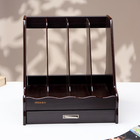 Органайзер для бумаги, 4 секции, с выдвижным ящиком, 30×28×30 см - Фото 3