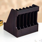 Органайзер для бумаги, 6 секций, с выдвижным ящиком, 30×28×30 см, МИКС - Фото 4