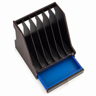 Органайзер для бумаги, 6 секций, с выдвижным ящиком, 30×28×30 см, МИКС - Фото 5