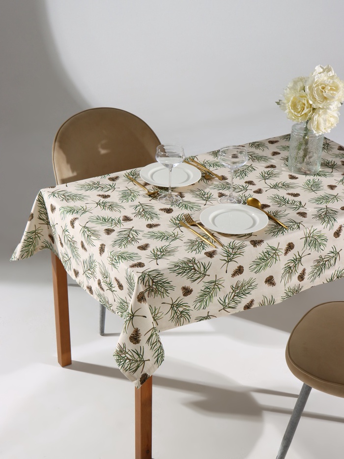 Скатерть новогодняя «Этель» Christmas tree 147×110± 3 см, 100% хлопок, саржа 190 г/м²