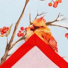 Скатерть «Этель» Winter birds, 149×220 см с ГМВО, 100% хлопок, 190 г/м²  (артикул 5035907)  большой выбор товаров оптом и в розницу по низким ценам с доставкой