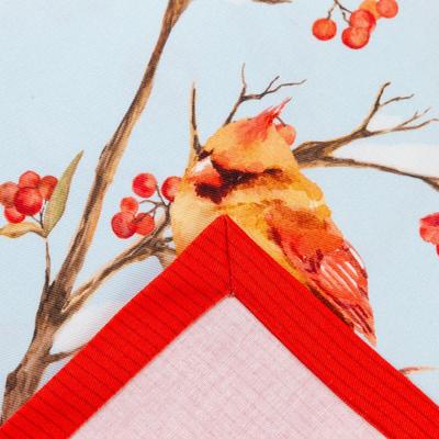 Скатерть «Этель» Winter birds, 149×220 см с ГМВО, 100% хлопок, 190 г/м²