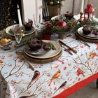 Скатерть «Этель» Winter birds, 149×220 см с ГМВО, 100% хлопок, 190 г/м²  (артикул 5035907)  большой выбор товаров оптом и в розницу по низким ценам с доставкой