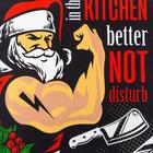 Фартук «Доляна» Big Bad Santa, 60×70 см, 100% хлопок, 160 г/м² - фото 52243365