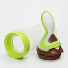 Бутылочка для кормления, силиконовая, с ложкой, от 5 мес., 90 мл, цвет зеленый - Фото 6