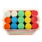 Мелки для асфальта Гамма "Мультики" цветные, 15 штук, круглые, в пластиковом ведре - Фото 2