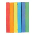 Мелки для рисования "Гамма", цветные, 6 штук, мягкие, квадратная форма, картонная коробка - фото 3704143