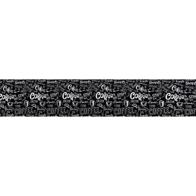 Кухонный фартук на стену «Чёрный кофе», 3000×600 мм, цвет чёрный