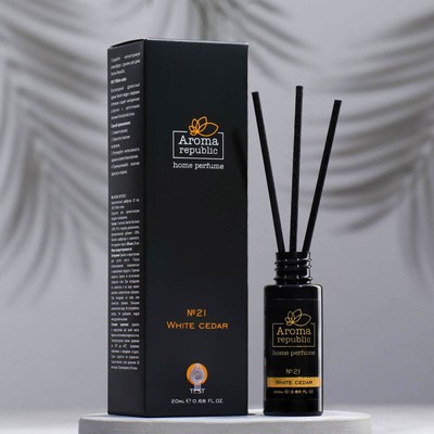 Диффузор ароматический AROMA REPUBLIC, 20 мл, "White cedar", белый кедр и роза