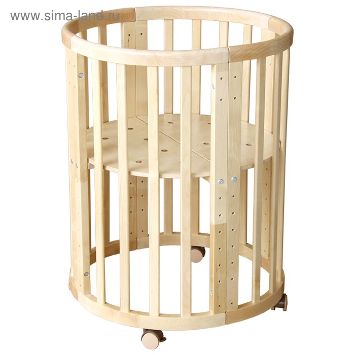 Кроватка трансформер Polini Kids Simple 911, цвет натуральный - Фото 1