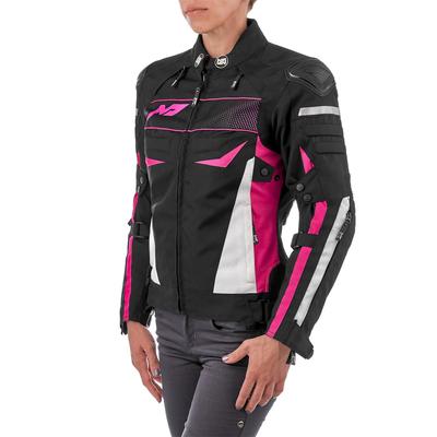 Куртка текстильная женская BONNIE, размер S, чёрная, розовая