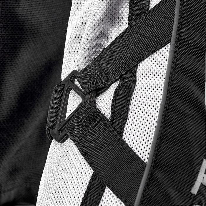 Куртка текстильная мужская REBEL, сетчатая, размер S, чёрная, белая - фото 1908575365
