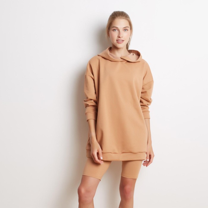 Худи женское MINAKU: Casual Collection цвет кирпичный, р-р 42-44 - Фото 1