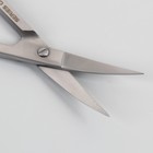 Ножницы маникюрные, загнутые, широкие, 9 см, на блистере, цвет серебристый, B-116-D-(FD)-SH - Фото 2