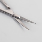 Ножницы маникюрные, для кутикулы, загнутые, 10 см, на блистере, цвет серебристый, B-131-S-SH - Фото 2