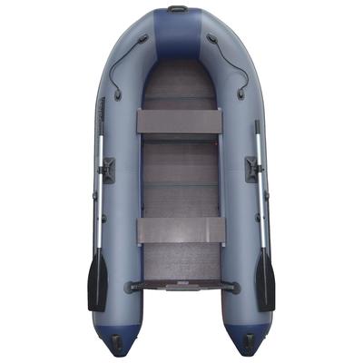 Лодка "Муссон" 2900 СК Light слань+киль, цвет серо-синий