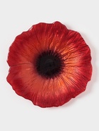 Блюдо сервировочное «Маки», d=21 см, стекло, красное - Фото 1