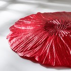 Блюдо «Маки», d=28 см, цвет красный - Фото 3
