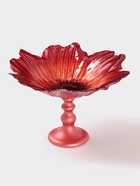 Блюдо сервировочное на ножке «Маки», d=30 см, красное - Фото 1