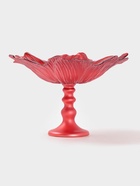 Блюдо сервировочное на ножке «Маки», d=30 см, красное - Фото 2