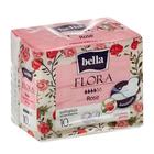 Прокладки женские гигиенические bella FLORA Rose с ароматом розы 10 шт. - фото 9893890