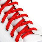 Шнурки для обуви, пара, круглые, 5 мм, 90 см, цвет красный - Фото 1