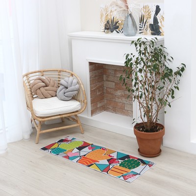 Ковер «Этель. Кактусы», 45×120 см, 700 г/м²