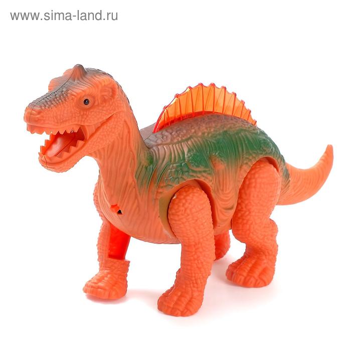 Динозавр «Спинозавр», работает от батареек, световые и звуковые эффекты, цвета микс - Фото 1