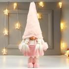 Кукла интерьерная "Бабусечка в розовой юбке и розовом колпаке" 48х12х20 см - Фото 2