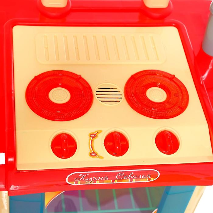 Игровой модуль кухня «Севилья» в чемоданчике, с аксессуарами, световые и звуковые эффекты, высота 65,5 см - фото 1899447834