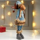 Кукла интерьерная "Лосик-девочка в голубом свитере с сердцем" 72х20х22 см - Фото 2