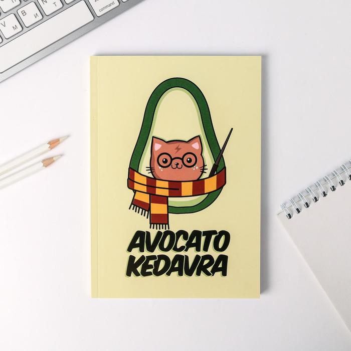 Ежедневник в тонкой обложке Avocato kedavra А5, 80 листов - Фото 1