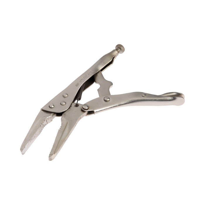 Зажим ручной ТУНДРА, удлиненный плоский захват, с фиксатором, 225 мм - Фото 1