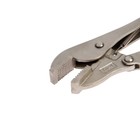 Зажим ручной ТУНДРА, усиленный, плоский захват, с фиксатором, 175 мм - Фото 3