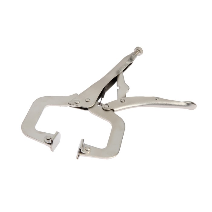 Зажим ручной ТУНДРА, точечный захват, подвижные губки, с фиксатором, 275 мм - Фото 1