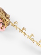 Лента декоративная фигурная «Олени», 20 мм, 9±0.5 м, цвет золотой - Фото 2