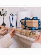 Лента декоративная фигурная «Олени», 20 мм, 9±0.5 м, цвет золотой - Фото 5