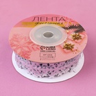 Лента декоративная фигурная «Снежинки», 25 мм, 9±0.5 м, цвет серебряный - Фото 3