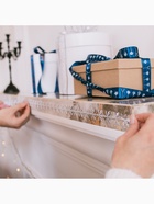 Лента декоративная фигурная «Снежинки», 25 мм, 9±0.5 м, цвет серебряный - Фото 5