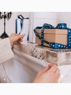 Лента декоративная фигурная «Снежинки», 25 мм, 9±0.5 м, цвет серебряный - Фото 6