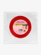 Лента капроновая «Снежинки», 25 мм, 23±1 м, красная - Фото 4