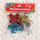 Украшение ёлочное "Единороги блеск" (набор 4 шт) 5,5х4 см, микс - Фото 2