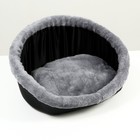 Лежак "Ассоль", 57 x 32 x 28 см, черный - фото 25462527